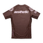 Aesthetic Axis Short Sleeve Rashguard (Chestnut Brown)