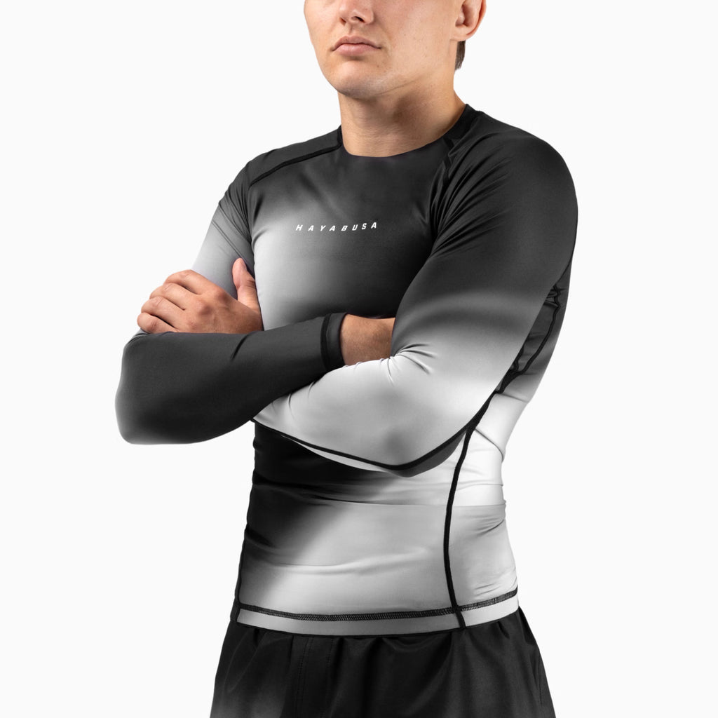 Hayabusa Men´s Apex Nova Long Sleeve Rash Guard - Cosmic Grey