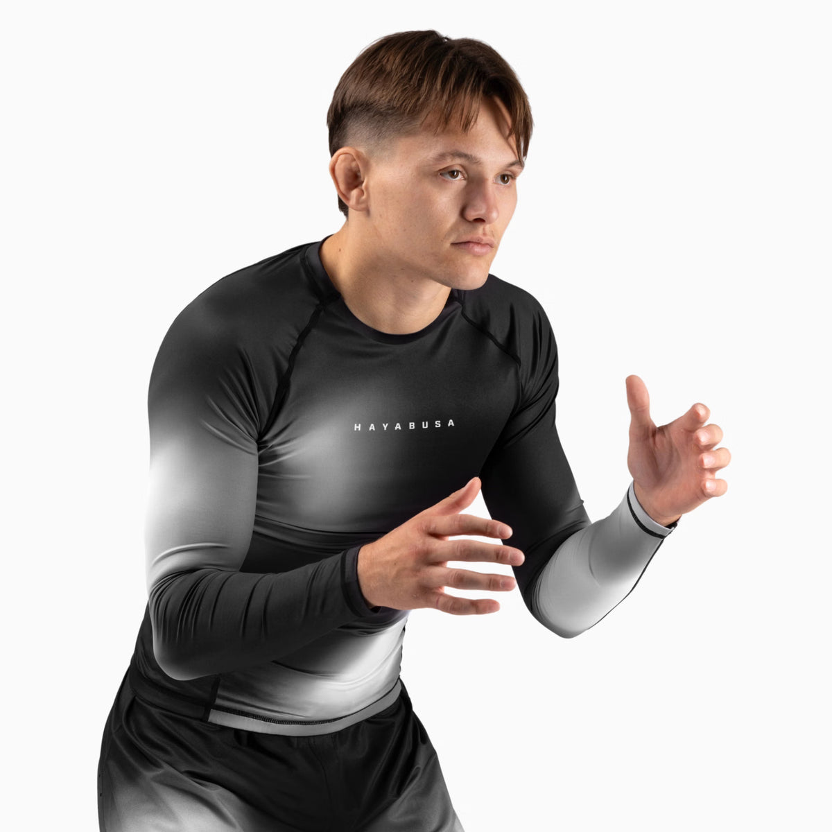Hayabusa Men´s Apex Nova Long Sleeve Rash Guard - Cosmic Grey
