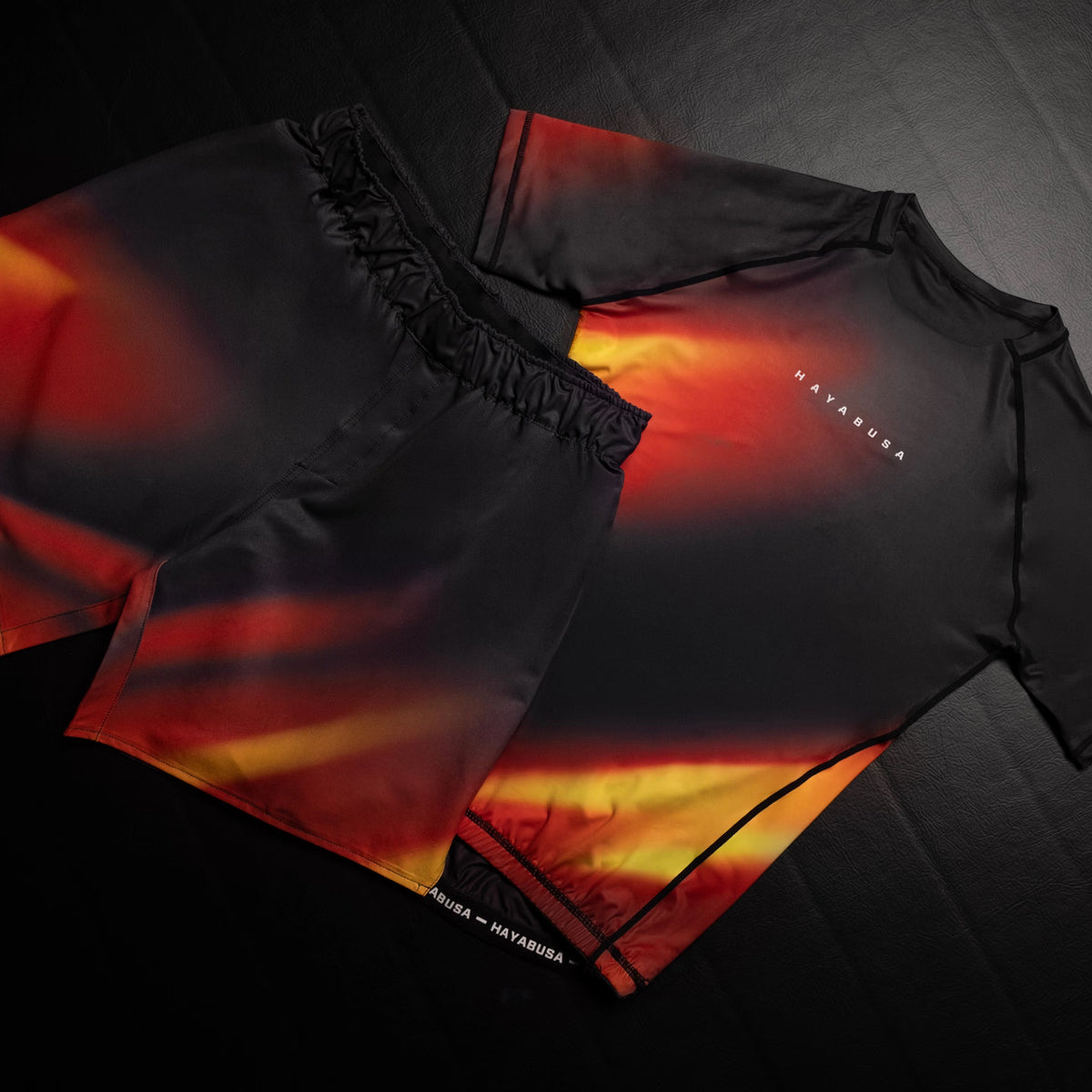 Hayabusa Men´s Apex Nova Short Sleeve Rash Guard - Sunburst Orange
